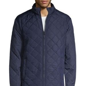 New Mens Quilted Jacket - Hawke & Co - Medium Blue